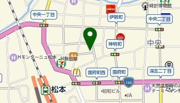 うなぎと寿司 しき美 松本駅前店の地図画像