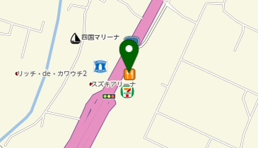 かつや徳島川内店の地図画像