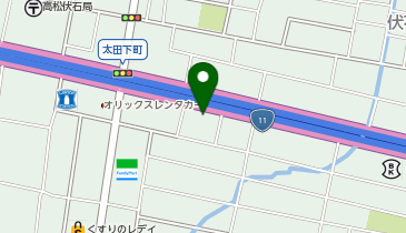高松甲羅本店の地図画像