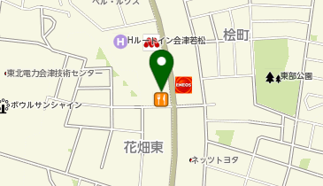 かつや会津若松店の地図画像