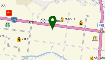 かつや岩手一関店の地図画像