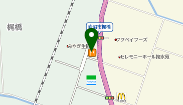 かつや宮城岩沼店の地図画像