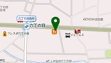 かつや仙台六丁の目店の地図画像