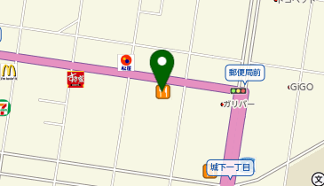 かつや八戸城下店の地図画像