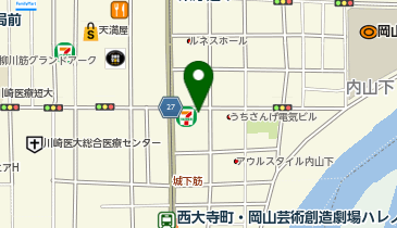 ここまるDELI 岡山 内山下店の地図画像