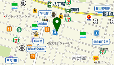 カフェバー 集いの地図画像