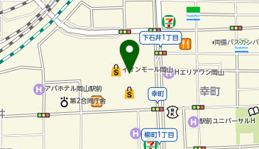倉敷うどん ぶっかけふるいち イオンモール岡山店の地図画像