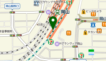 倉敷うどん ぶっかけふるいち JR岡山駅新幹線上りホーム店の地図画像