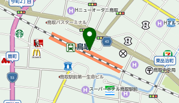 砂丘そばの地図画像