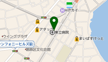 東立病院の地図画像