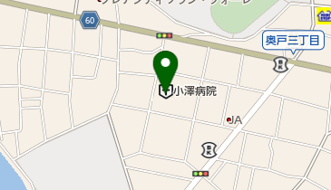 小澤病院の地図画像
