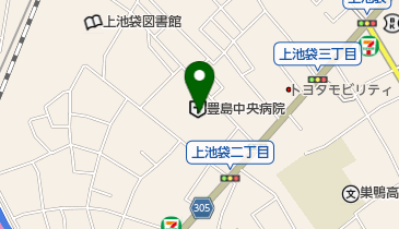 豊島中央病院の地図画像