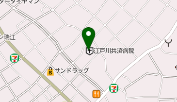 江戸川共済病院の地図画像