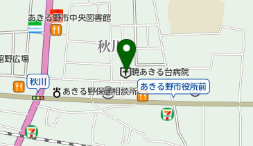 あきる台病院の地図画像