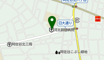 河北前田病院の地図画像