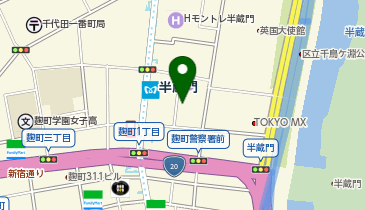 半蔵門病院の地図画像