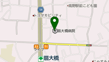 扇大橋病院の地図画像