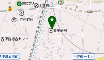 愛里病院の地図画像