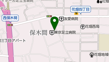 東京足立病院の地図画像