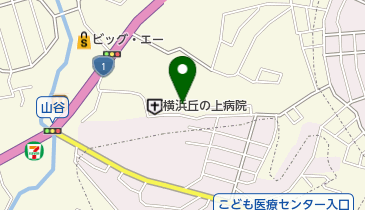 横浜丘の上病院の地図画像