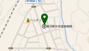湯河原中央温泉病院の地図画像