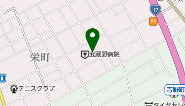 武蔵野病院の地図画像