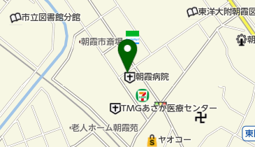 朝霞病院の地図画像