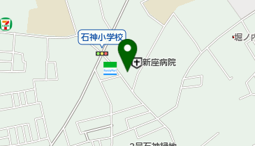 新座病院の地図画像