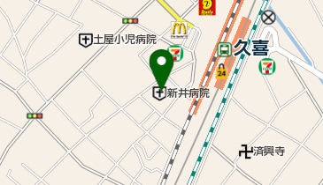 新井病院の地図画像