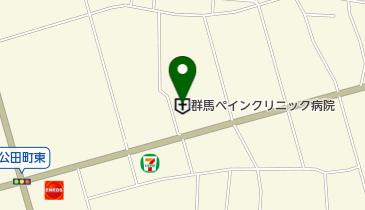 群馬ペインクリニック病院の地図画像