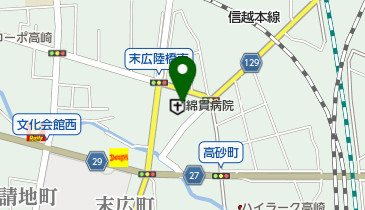 綿貫病院の地図画像