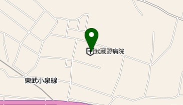 武蔵野病院の地図画像