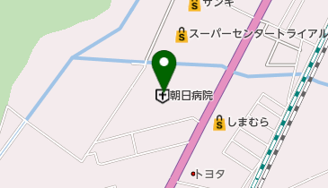 朝日病院の地図画像