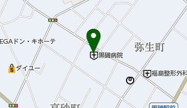 黒磯病院の地図画像