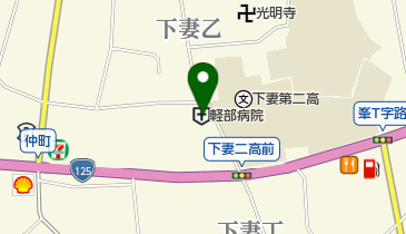 軽部病院の地図画像