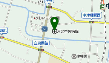 公立河北中央病院の地図画像