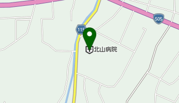 北山病院の地図画像