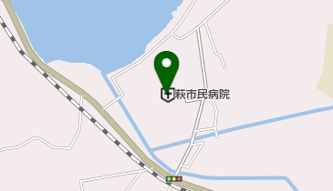 萩市民病院の地図画像