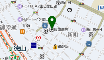 周南病院の地図画像