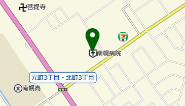 国民健康保険町立南幌病院の地図画像