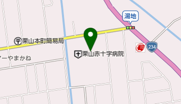 栗山赤十字病院の地図画像