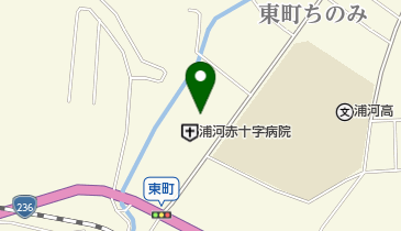 総合病院 浦河赤十字病院の地図画像