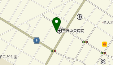 三沢中央病院の地図画像