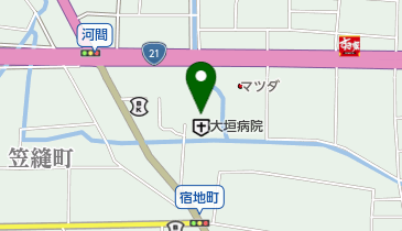 大垣病院の地図画像