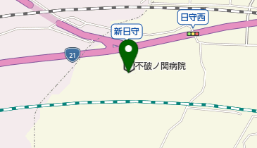 不破ノ関病院の地図画像