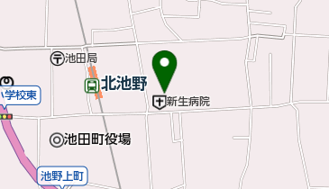 新生病院の地図画像