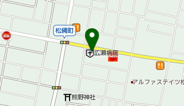 広瀬病院の地図画像