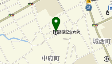 篠原記念病院の地図画像