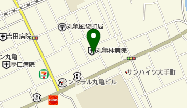 丸亀林病院の地図画像