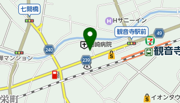 羽崎病院の地図画像